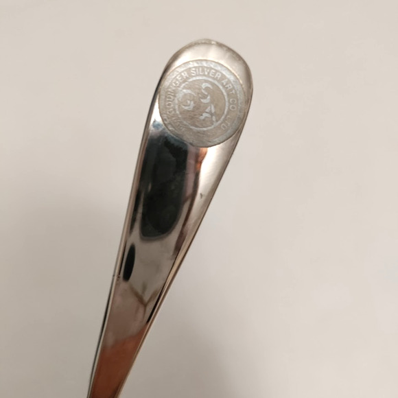 Godinger Silverplate Over Cup Tea Strainer Olde Bouquet Floral Pattern Vintage - Picture 10 of 15